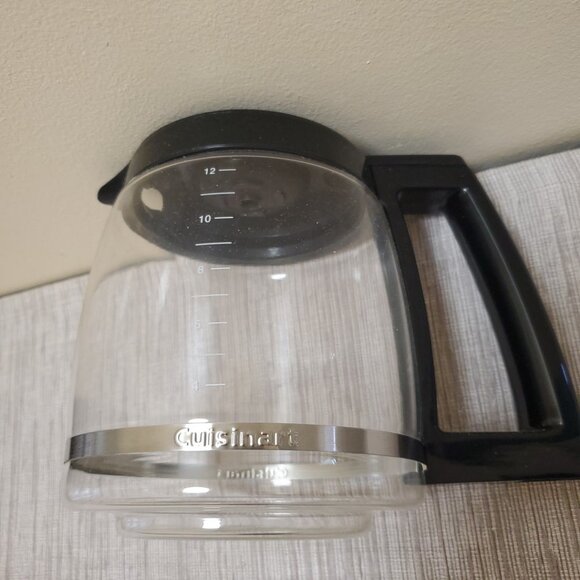 Cuisinart 12 Cup Glass Coffee Pot Replacement Part Carafe Black - Picture 1 of 6
